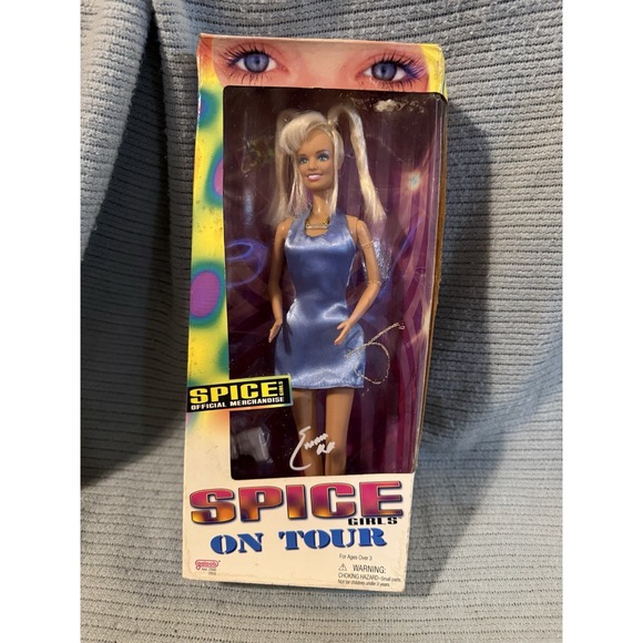Other - Spice Girls on Tour Doll Emma Bunton Blonde Hair Blue Dress NIB Pop Music